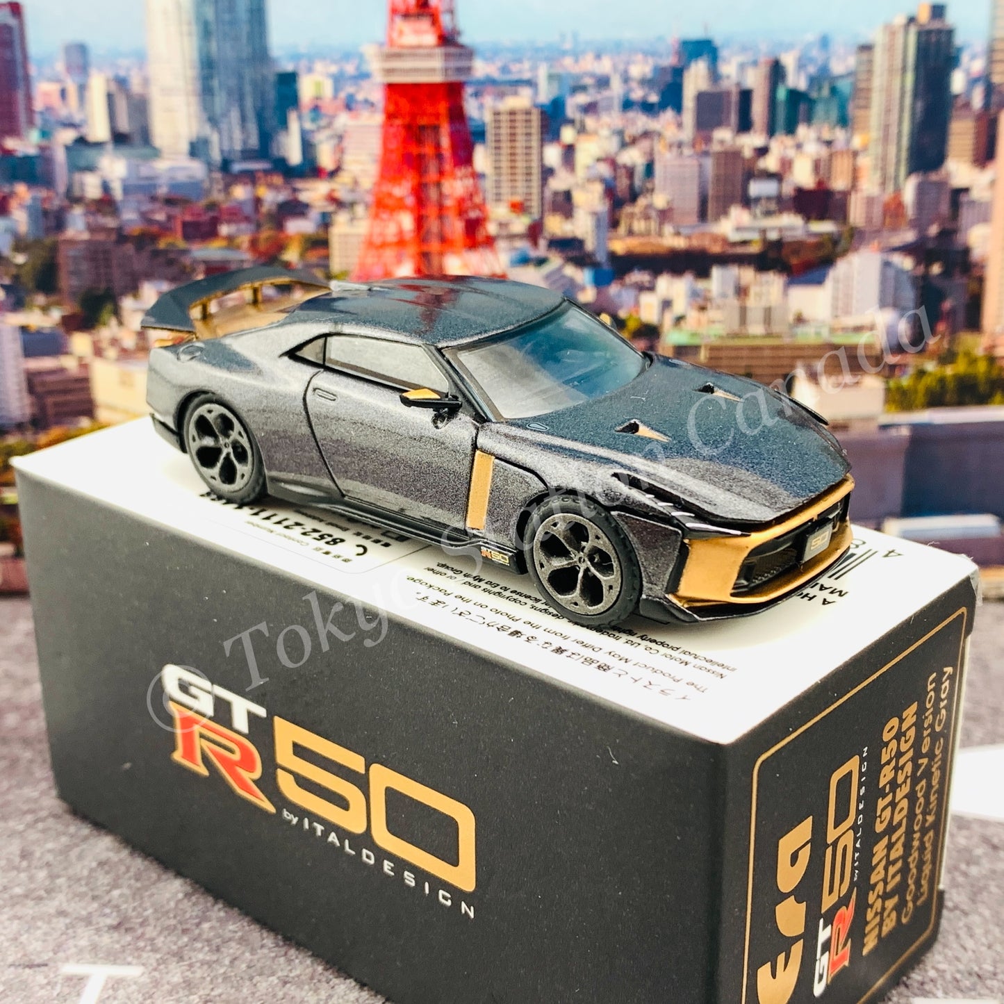 ERA CAR 1/64 SP Nissan GT-R50 By Italdesign - Goodwood Version Liquid Kinetic Gray NS21GTRSP44