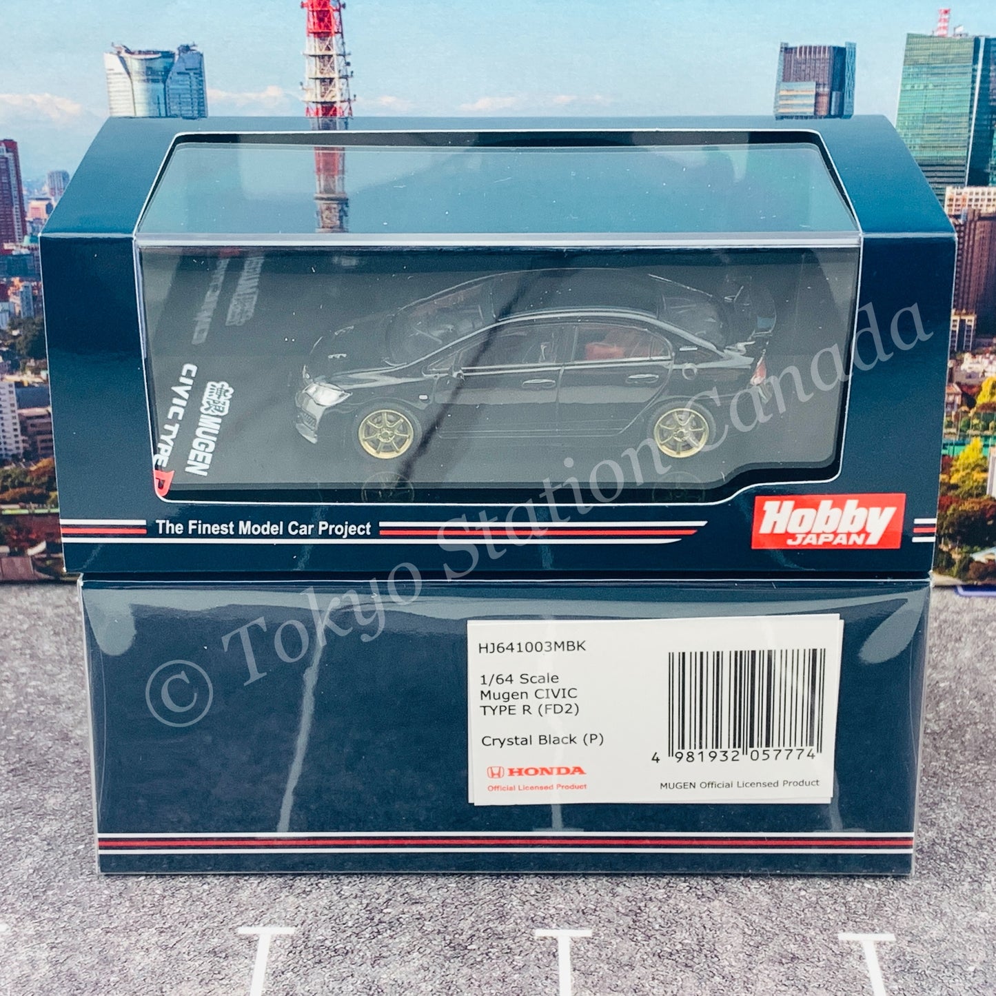HOBBY JAPAN 1/64 Mugen Civic TYPE R (FD2) Crystal Black HJ641003MBK