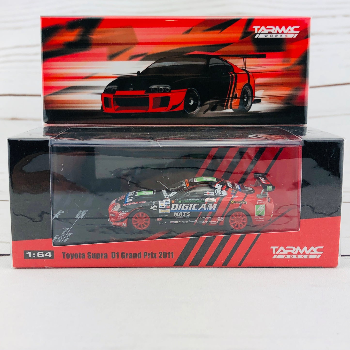 Tarmac Works 1/64 Toyota Supra D1 Grand Prix 2011 Max Orido T64-011-ADV