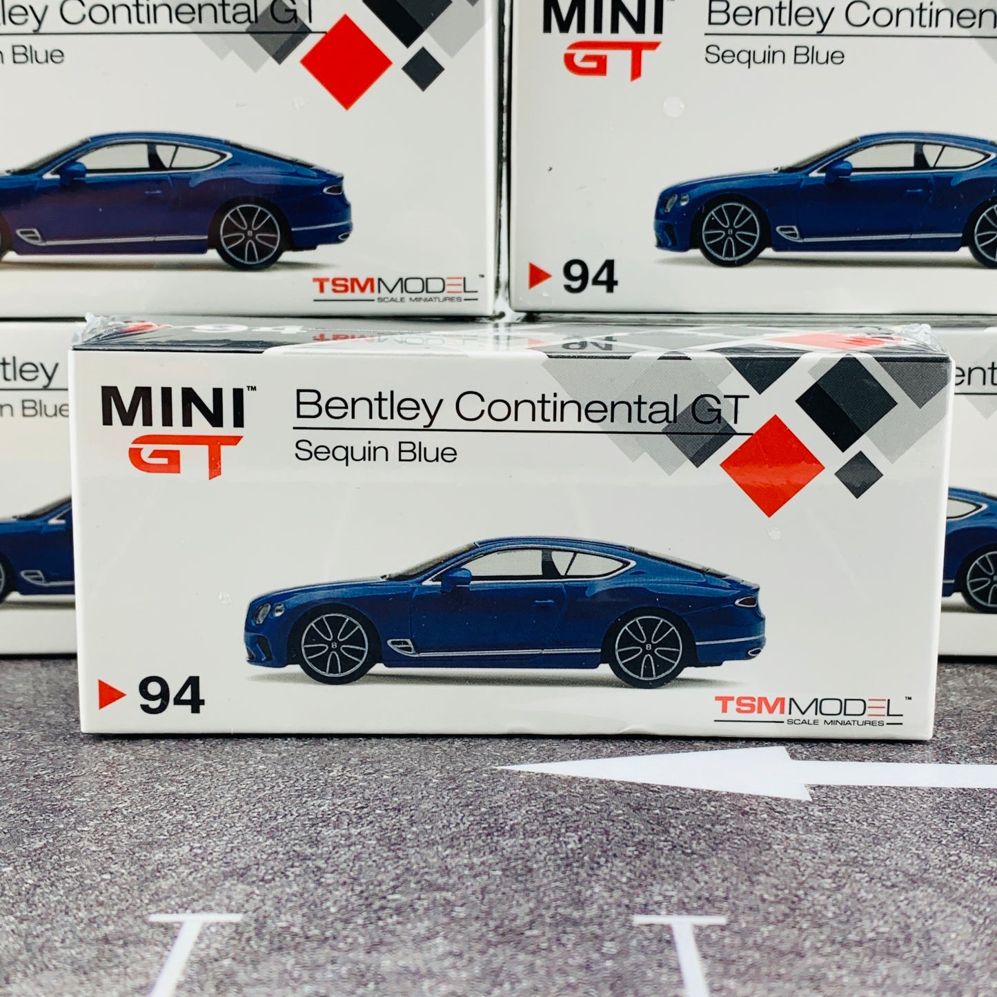 MINI GT 1/64 Bentley Continental GT Sequin Blue MGT00094-R