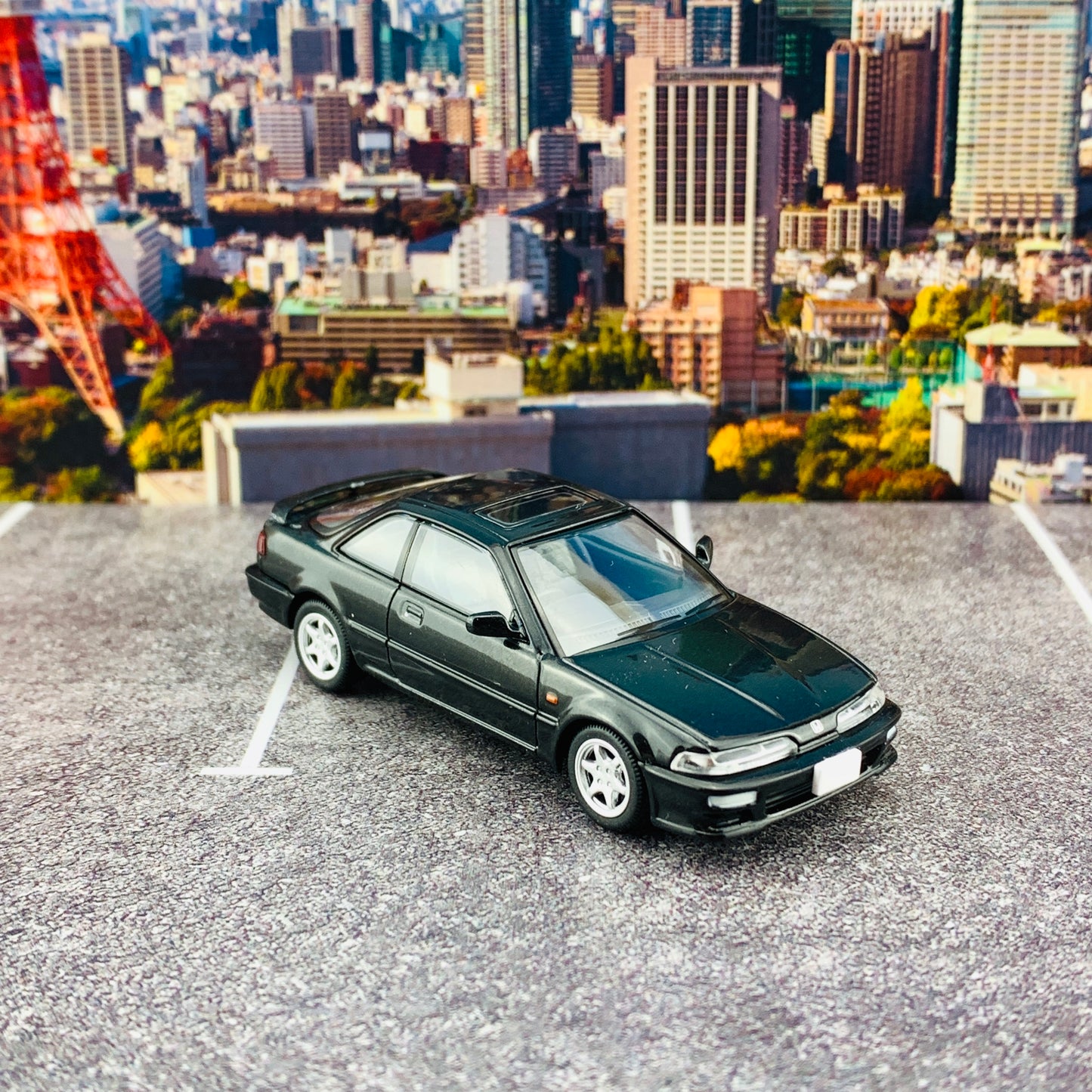 Tomytec Tomica Limited Vintage Neo 1/64 LV-N197b Honda Integra 3 Door Coupe Xsi Black (1991)