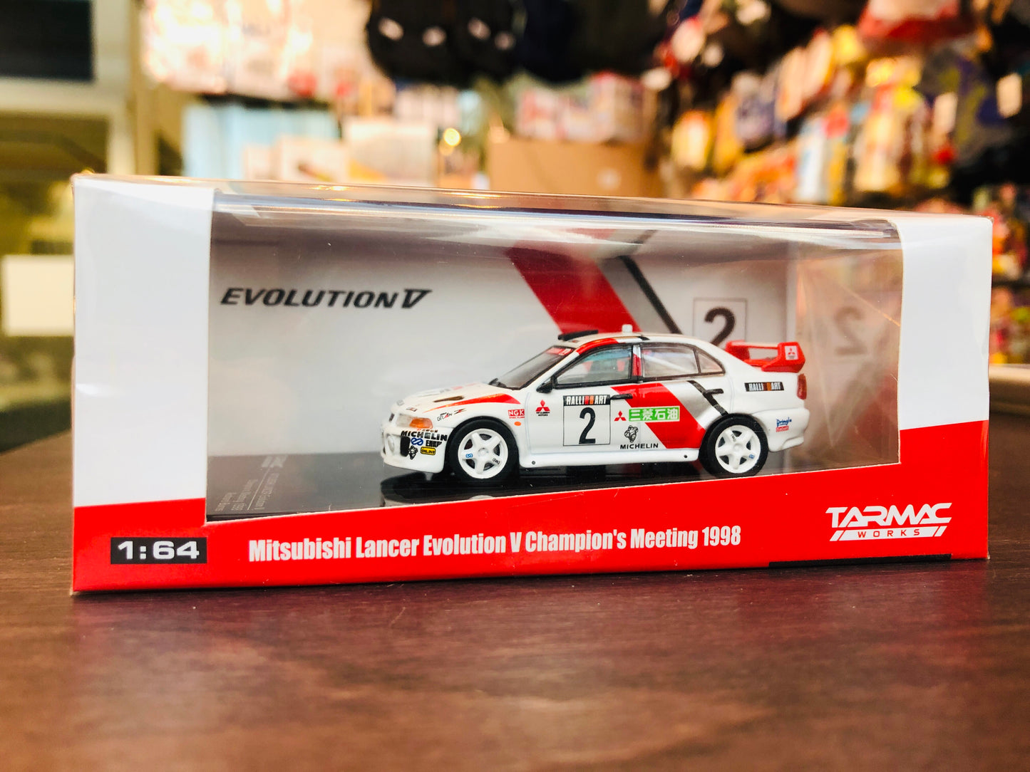 Tarmac Works 1/64 Mitsubishi Lancer Evolution V Champion's Meeting 1998 Richard Burns T64-012-RAL