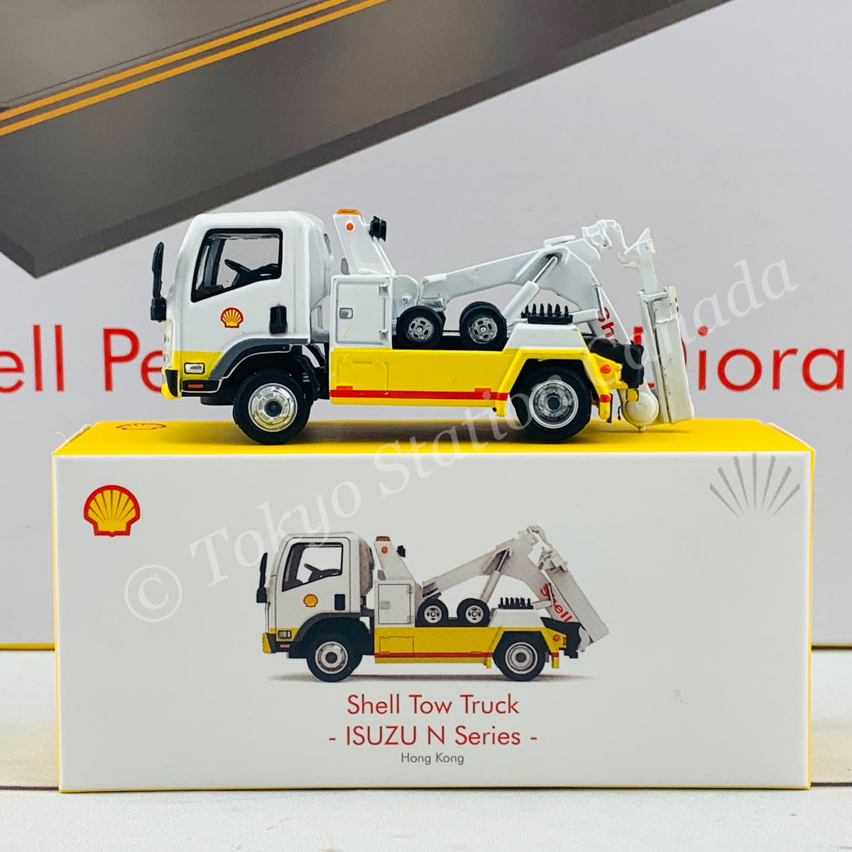 TINY TRANSFER 2個K9TRANSFER1個TINYVTail 3個 Tiny 微影 Hong Kong Shell Flatbed Tow Truck ISUZU N Series