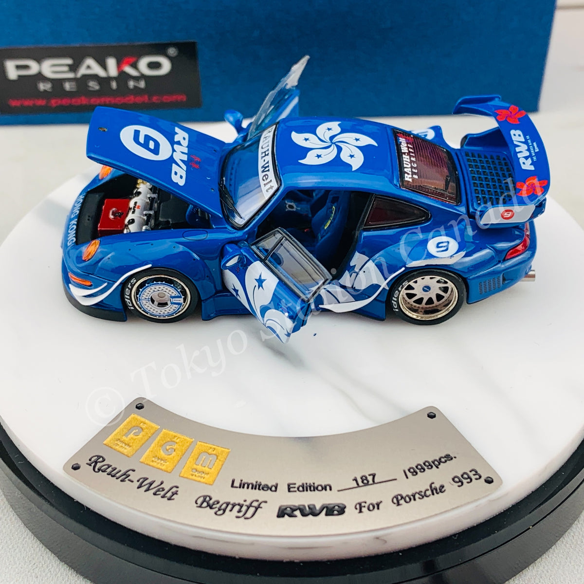 ミニカー PGM 1/64 RWB SUPER NINE9 BLUE FLOWER ミニカー PGM 1/64 RWB SUPER NINE9 BLUE FLOWER RWB 993 Blue