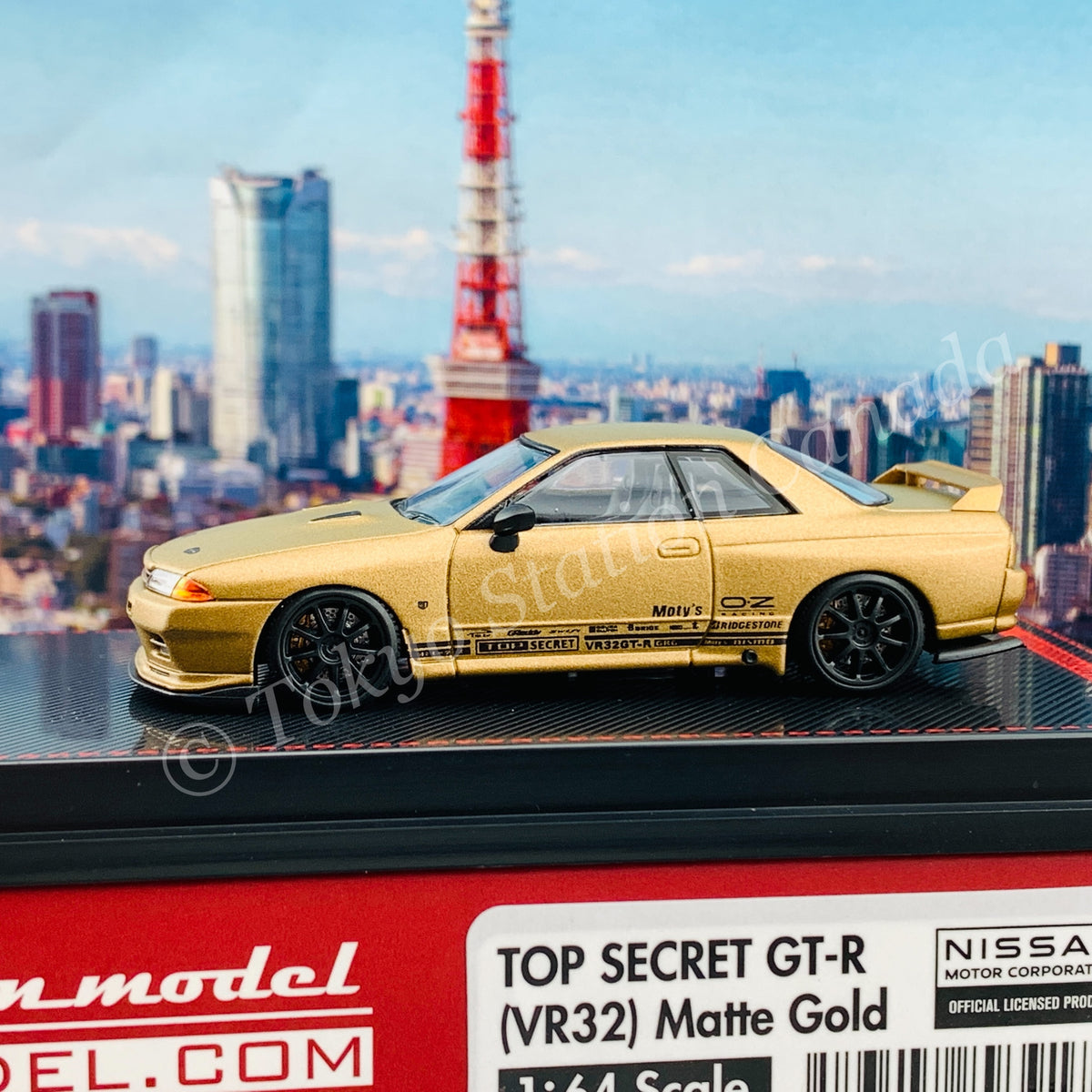 1/43 ignitionmodel R32GT-R TOPSECRET 金 Ignition Model 1/64 TOP SECRET GT-R (VR32) Matte Gold IG2391