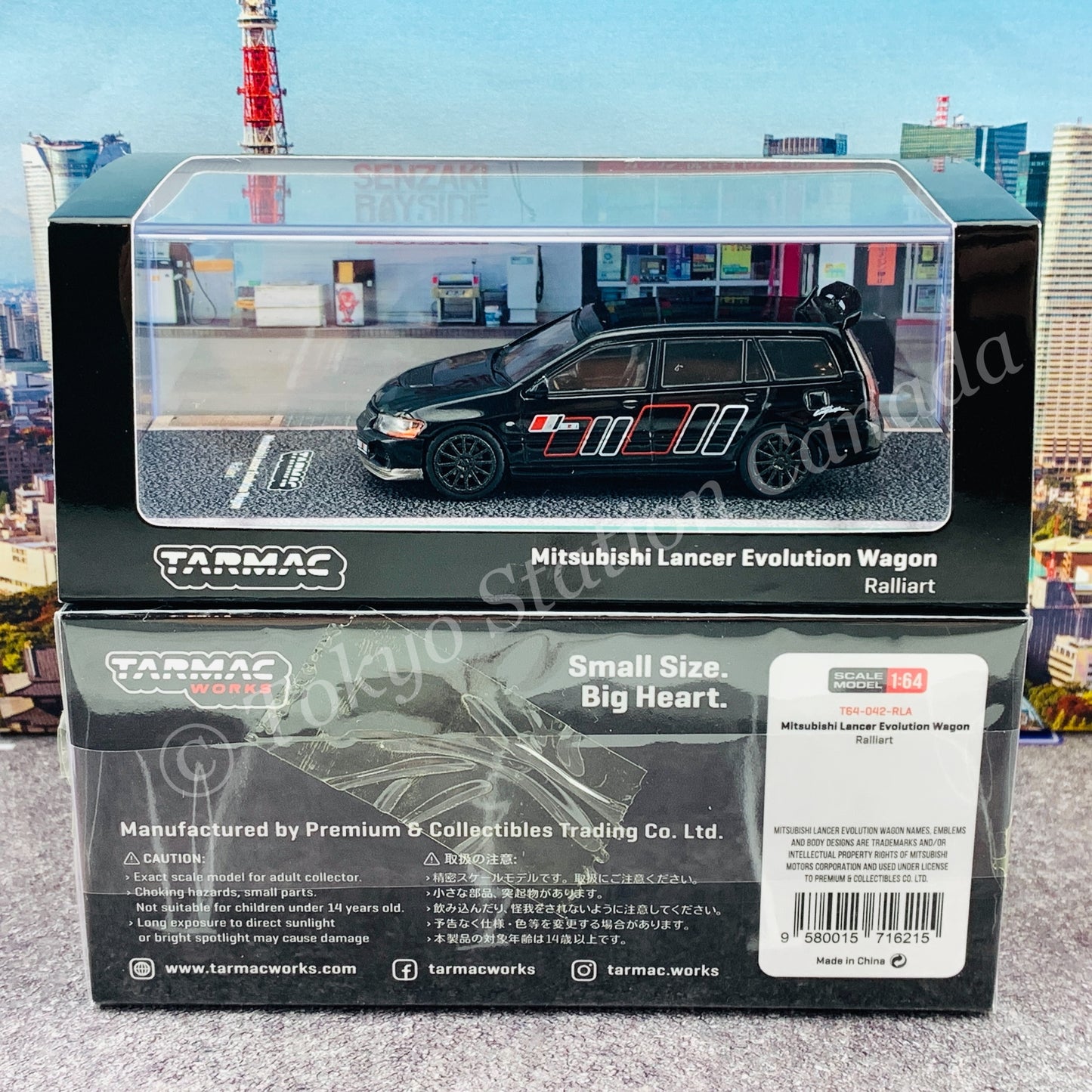 Tarmac Works HOBBY64 Collection 1/64 Mitsubishi Lancer Evolution Wagon Ralliart T64-042-RLA