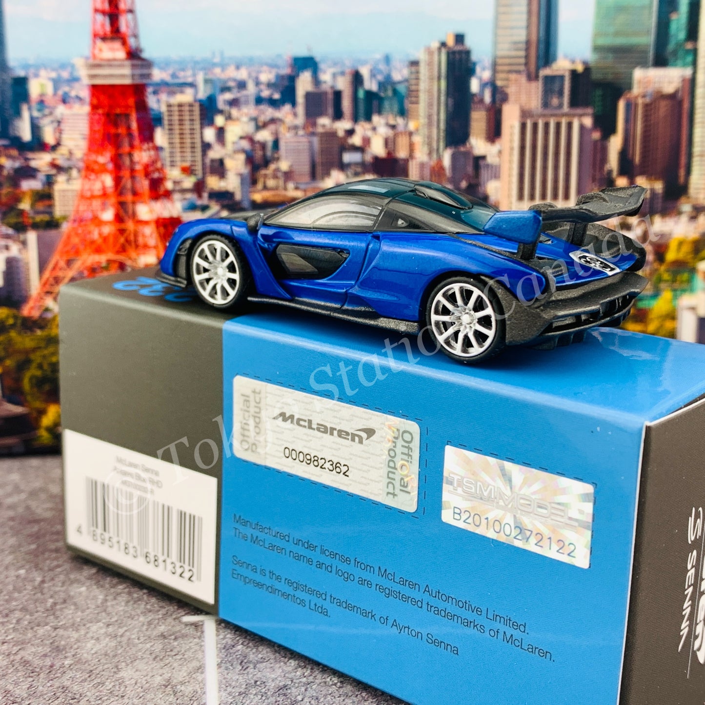 MINI GT 1/64 McLaren Senna Antares Blue RHD MGT00232-R