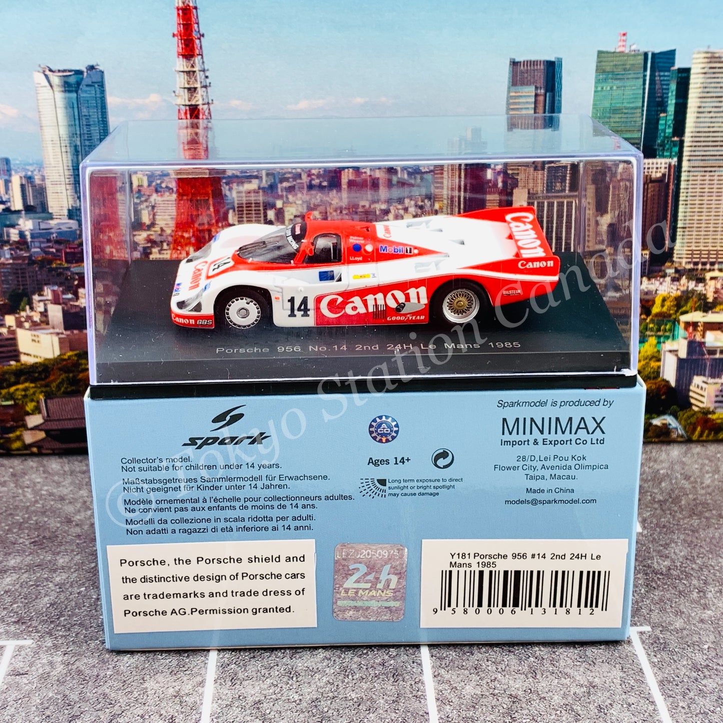 Sparky 1/64 Porsche 956 No.14 2nd 24H Le Mans 1985 J. Palmer - J. Weaver - R. Lloyd Y181