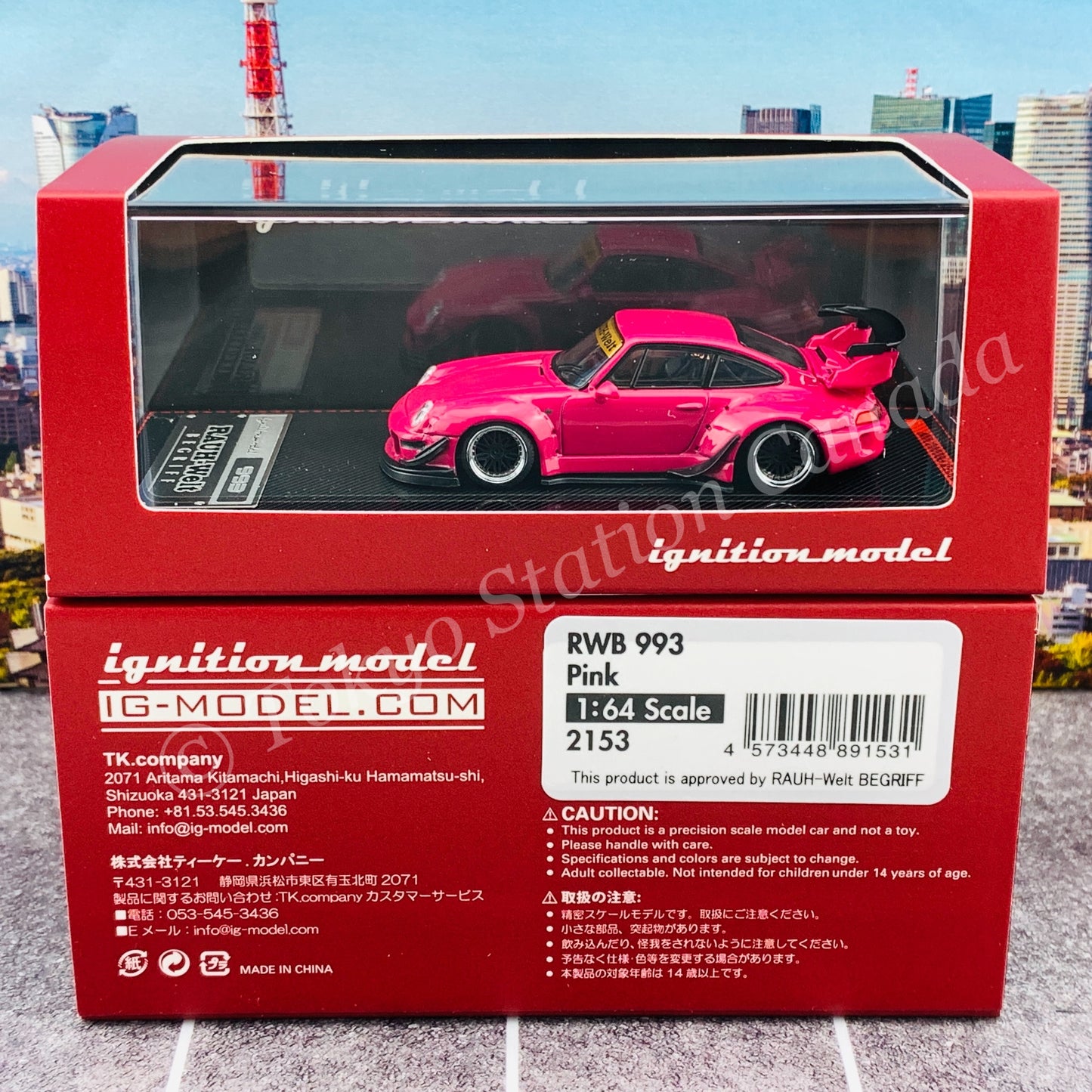 Ignition Model 1/64 RWB 993 Pink IG2153