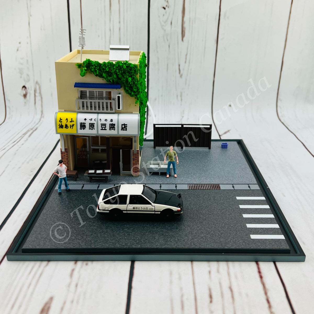 AUTOmodel 1/64 Initial D Tofu Shop Diorama with USB Powered Lighting