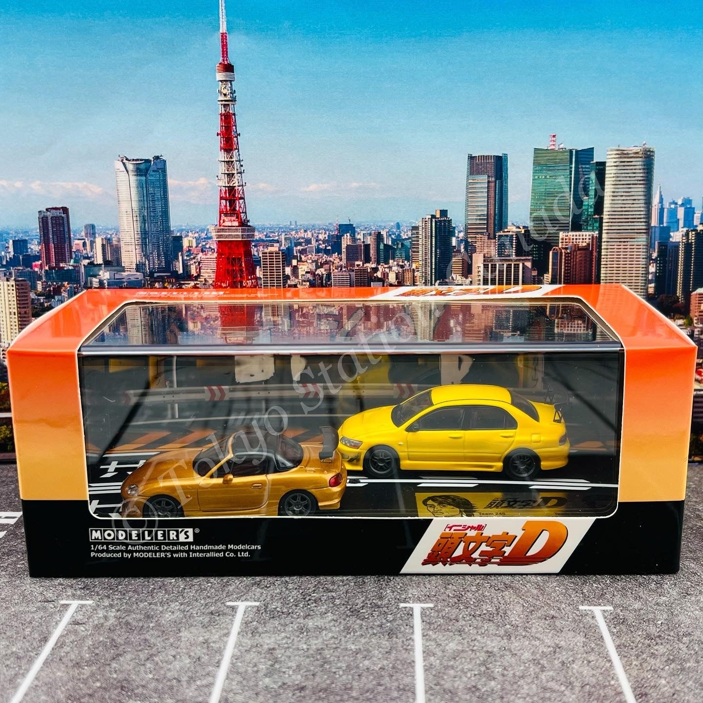 MODELER'S 1/64 Initial D Set Vol.6 Satoshi Omiya Roadster (NB8C) & Kobayakawa Lancer Evolution VII MD64206