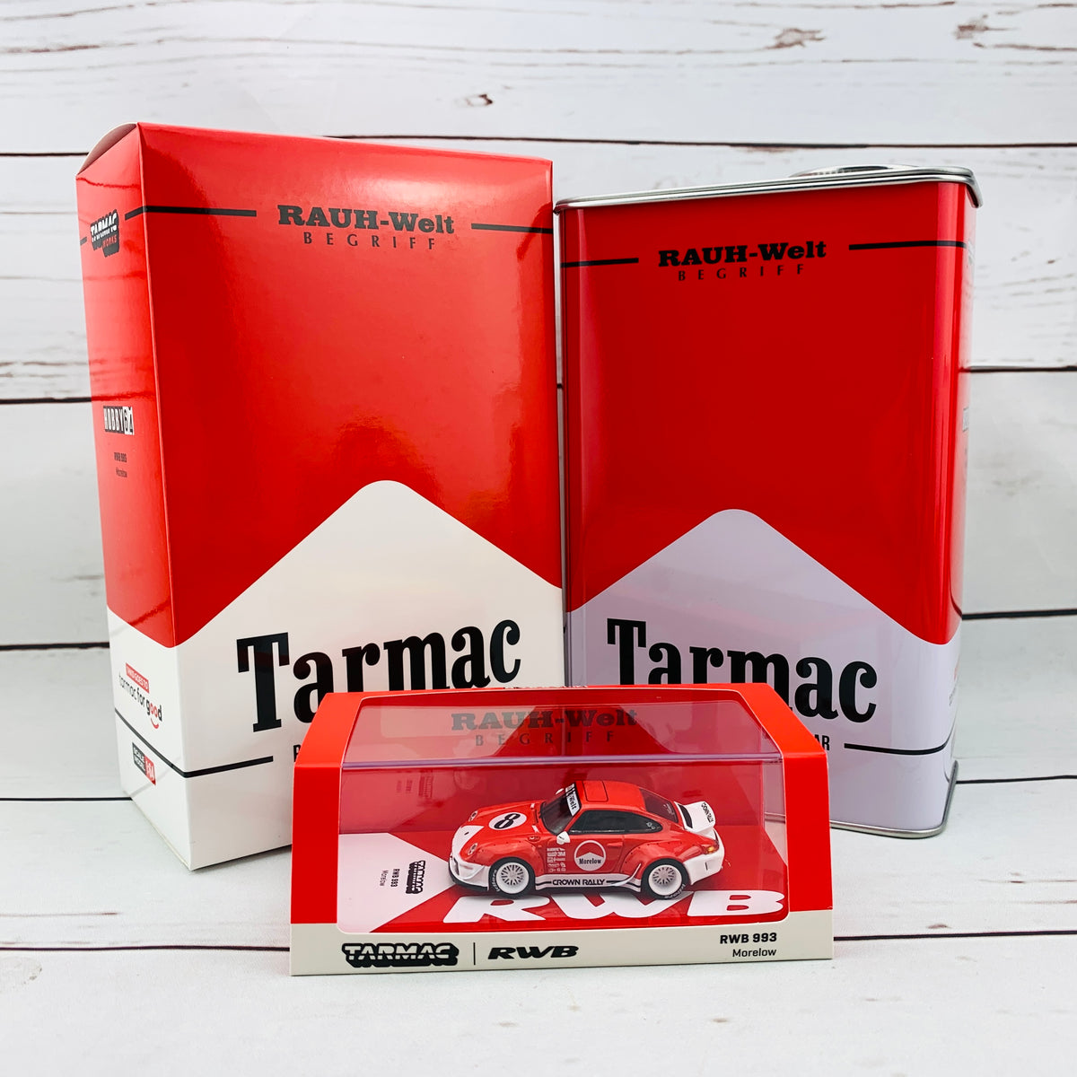 Tarmac Works 1/64 RWB 993 Morelow with Oil Can - MiniCar