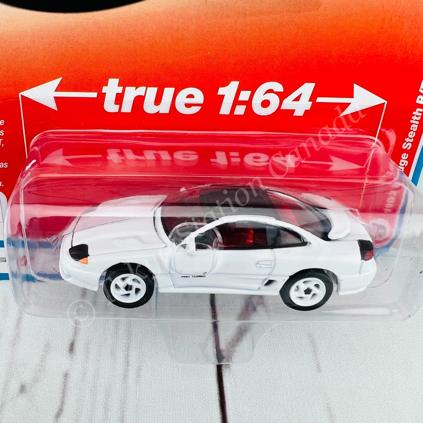 AUTO WORLD 1/64 1992 Dodge Stealth R/T Twin Turbo White 849398045398
