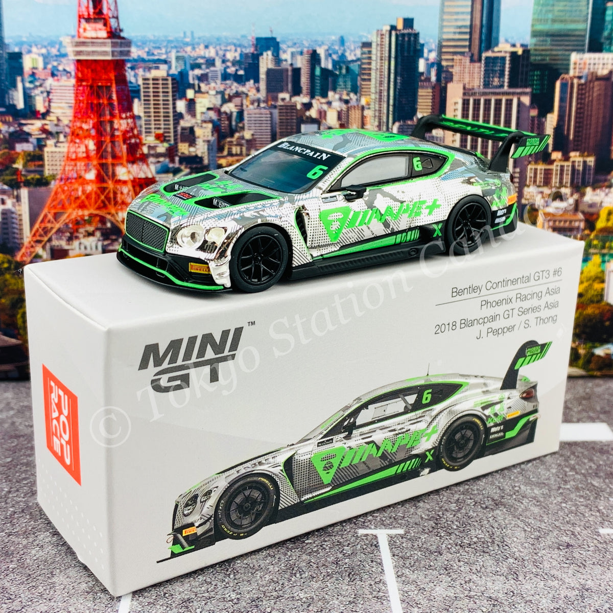 MINI GT x Pop Race 1/64 Bentley Continental GT3 #6 Phoenix Racing Asia 2018  Blancpain GT Series Asia MGT00222