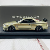 Ignition Model 1/43 Nissan Skyline GTR Mine's R34 Millennium Jade IG1813
