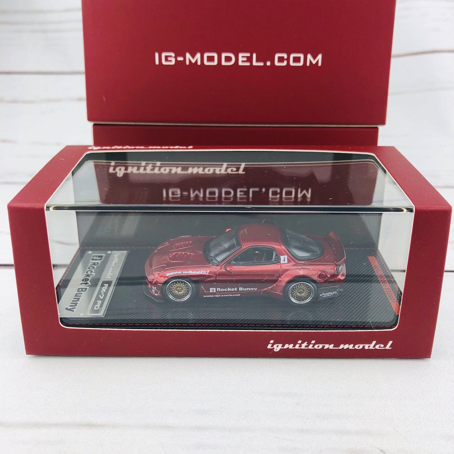 Ignition Model 1/64 Rocket Bunny RX7 (FD35) Red Metallic 1407