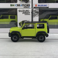 BM Creations 1/64 Suzuki Jimny Sierra (JB74) RHD - Kinetic Yellow/Bluish Black Pearl 3 Top 64B0003