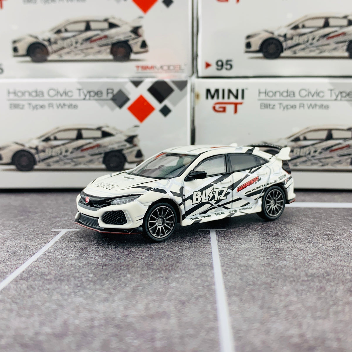 ミニカー MINI GT Honda Civic Type R Blitz Type R TSM Mini GT 1:64 Honda Civic Type R FK8 - HKS Black *Chase