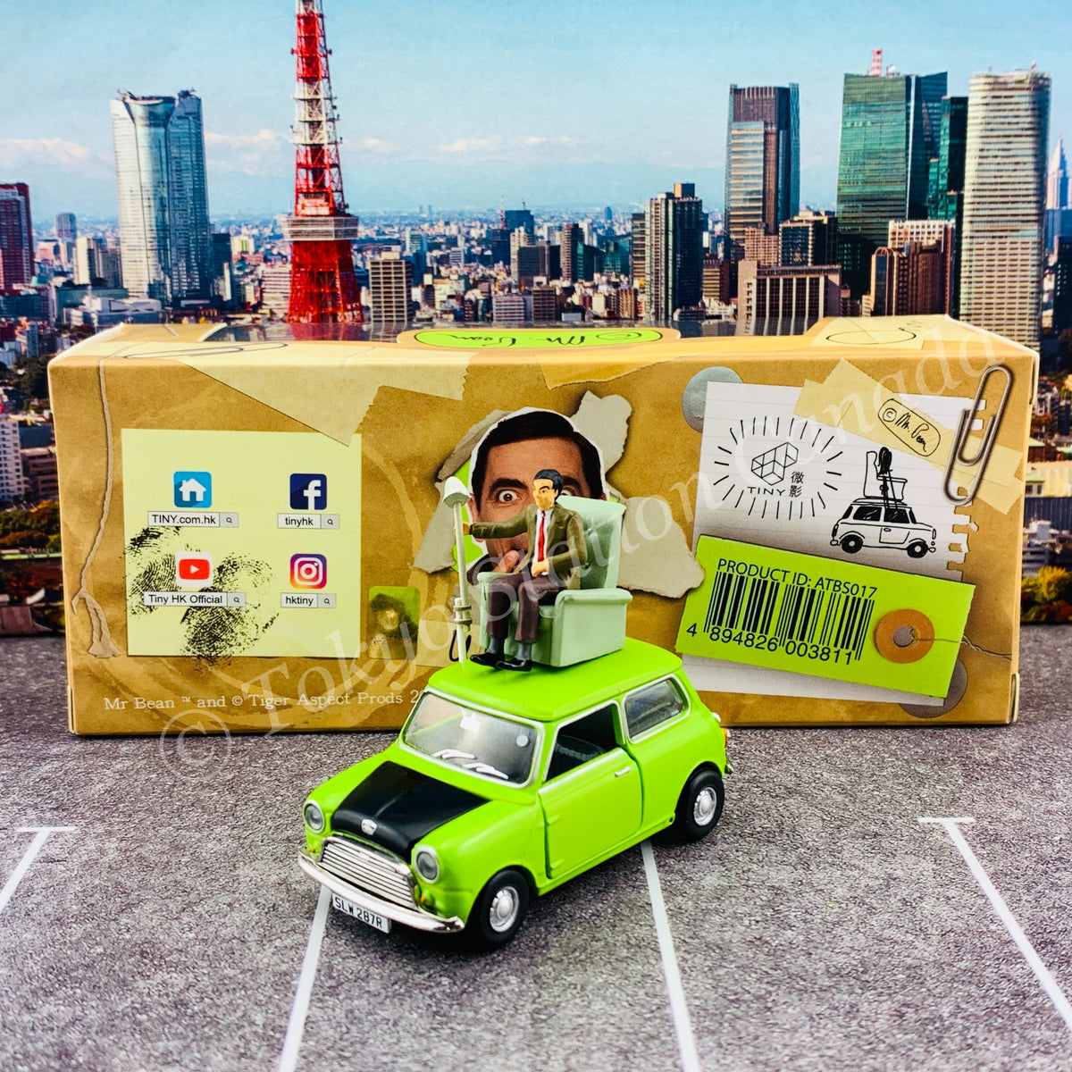 TINY 微影 Mr Bean's MINI Set with Sofa (Mr Bean's Mini cooper + Mr