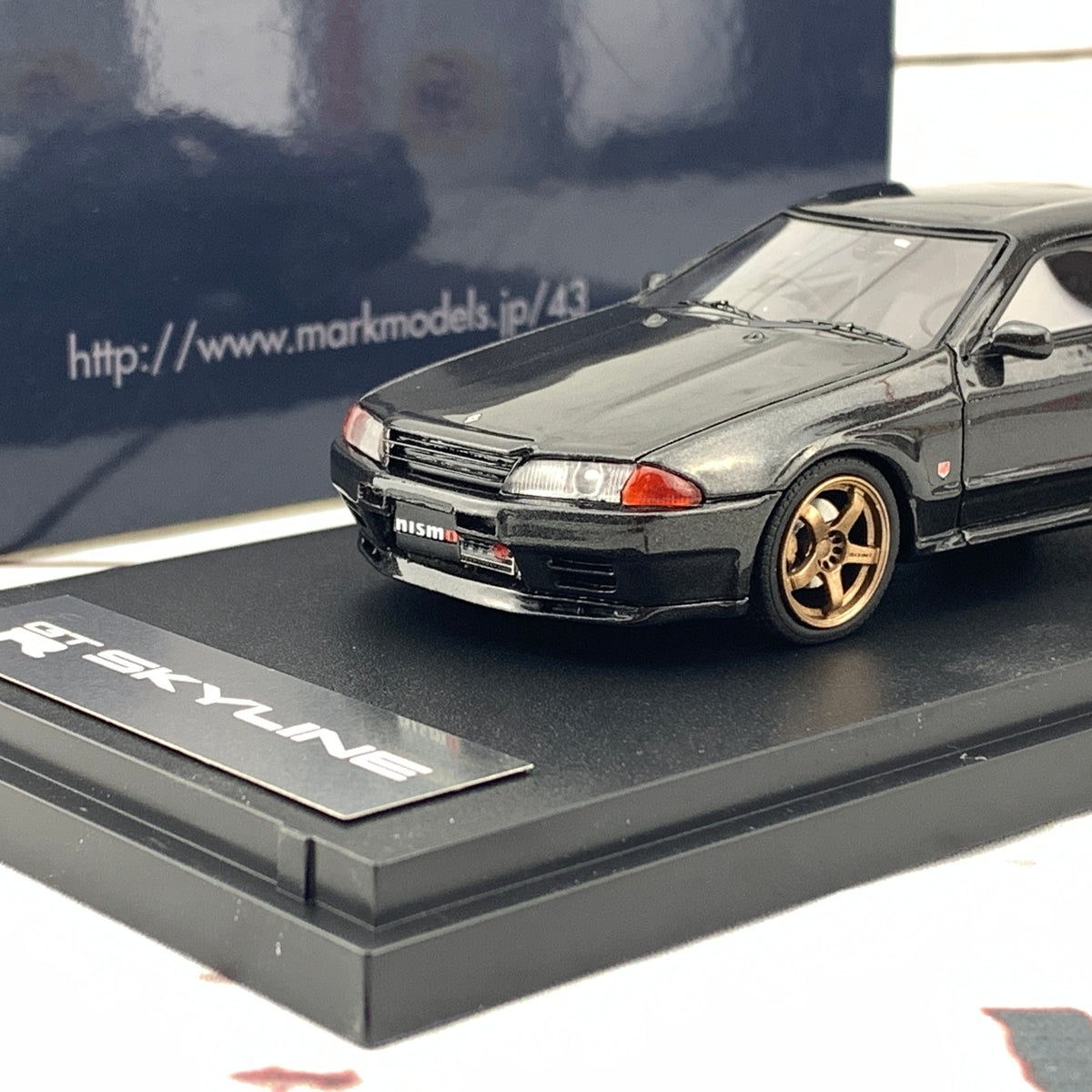 MARK43 1/43 NISSAN SKYLINE GTR (BNR32) NISMO Customized version Gun Gray  Metallic PM4304NGM