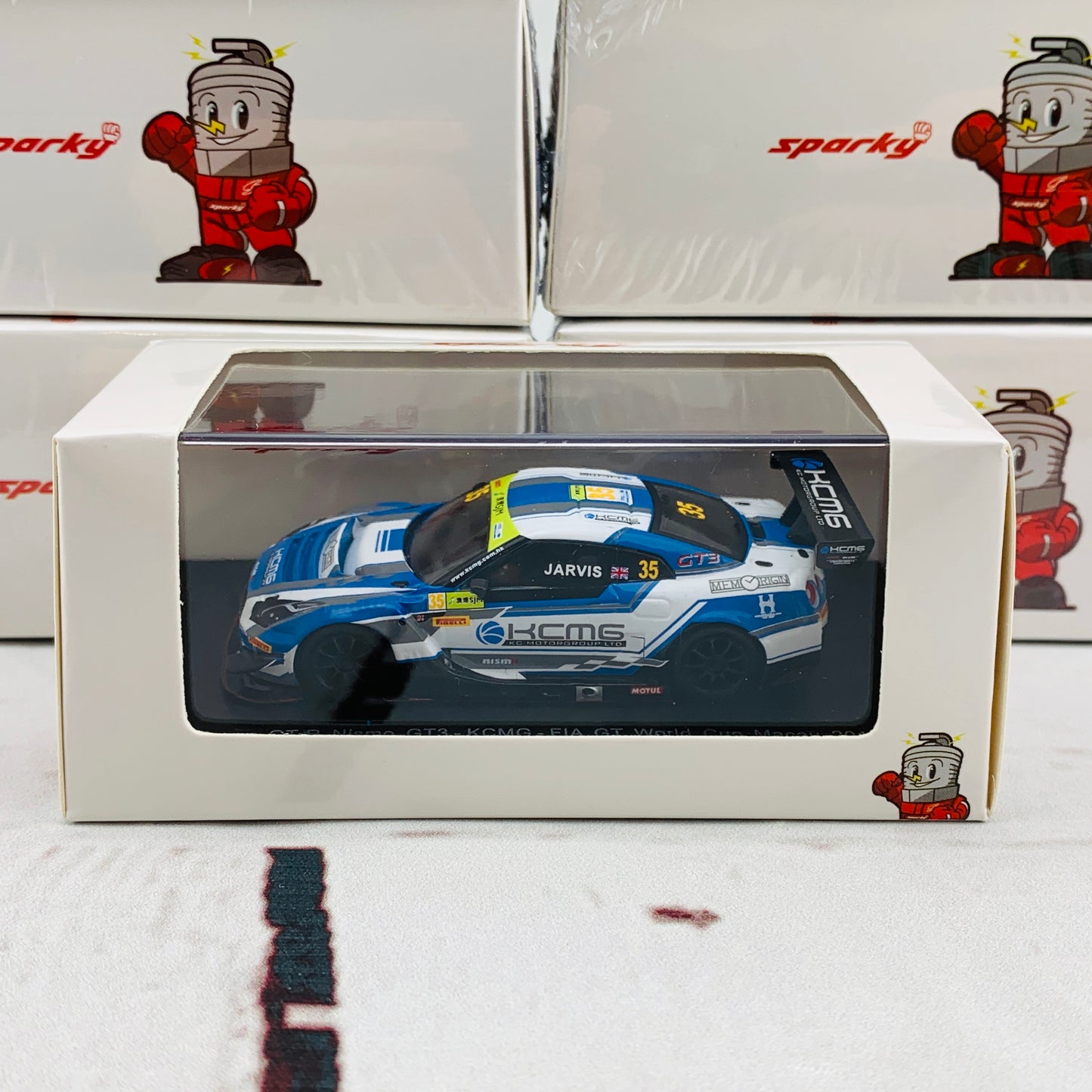 Sparky 1/64 NISSAN GTR NISMO GT3 - KCMG - FIA GT World Cup Macau 2018 Oliver JARVIS Y130