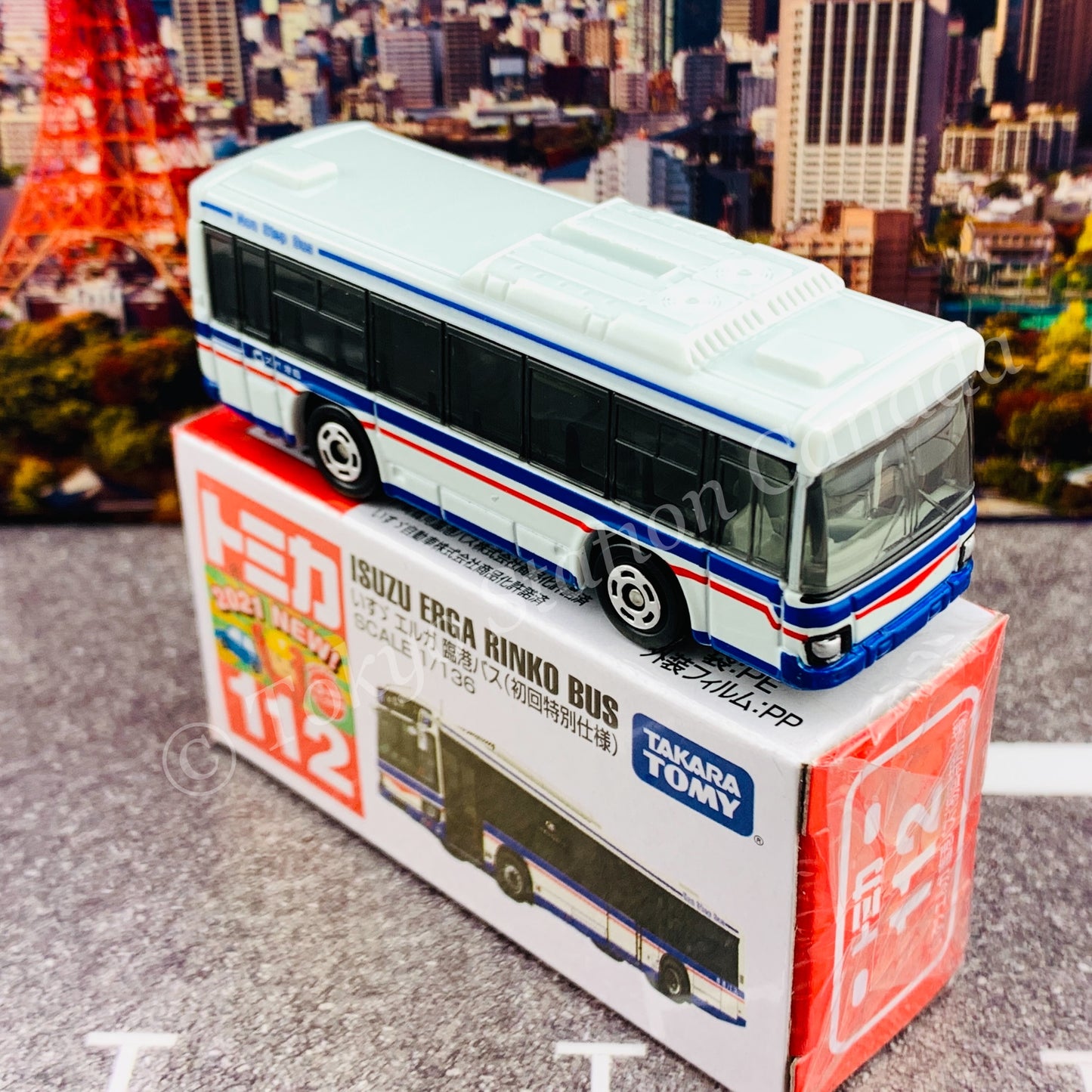 TOMICA 112 Isuzu Erga Rinko Bus First Edition 初回特別仕様 4904810160885