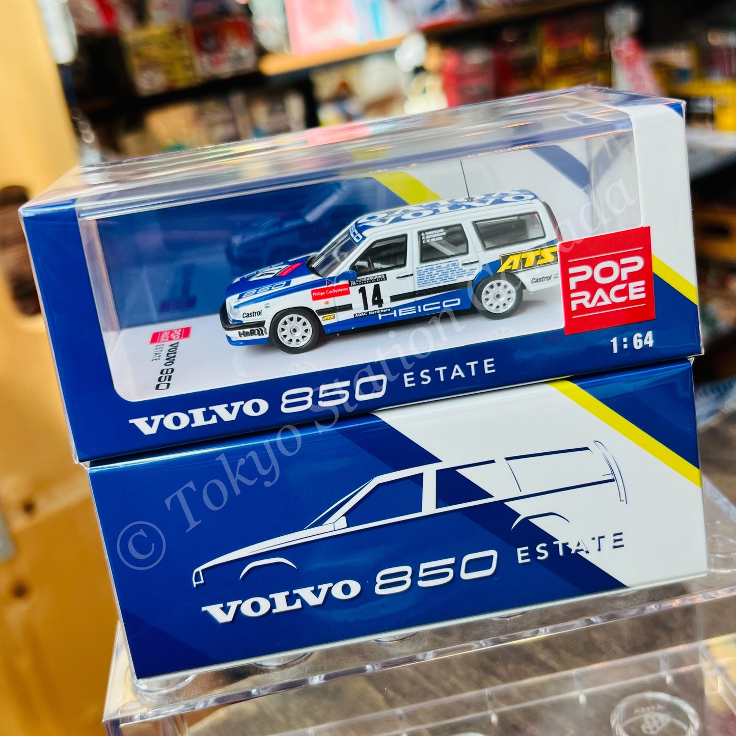 POP RACE 1/64 Volvo 850 Estate 24h Nurburgring 1995 Heico Motorsport #14 PR64-850-95N2414