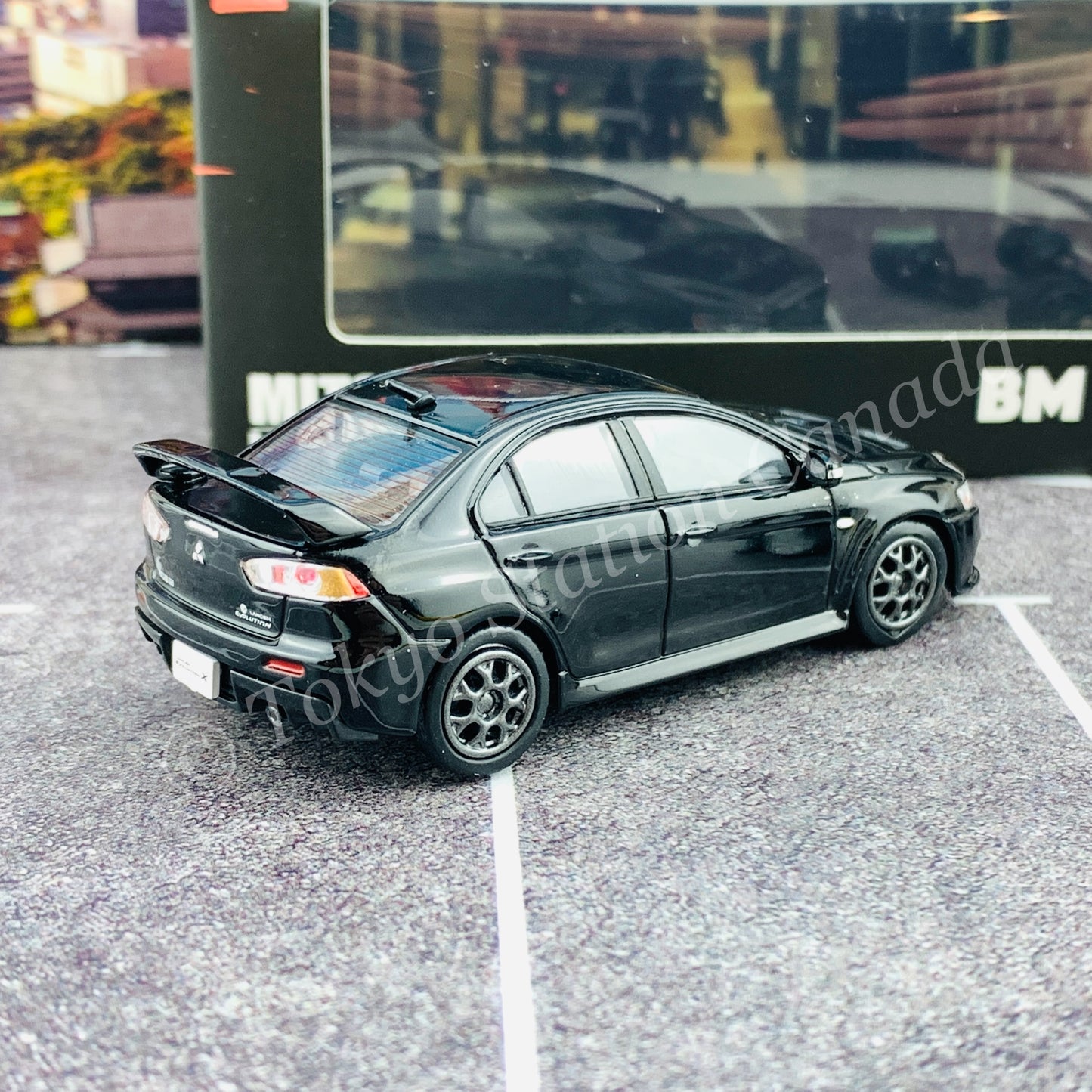 BM CREATIONS JUNIOR 1/64 Mitsubishi Lancer EVO X BLACK Limited Edition 64B0119
