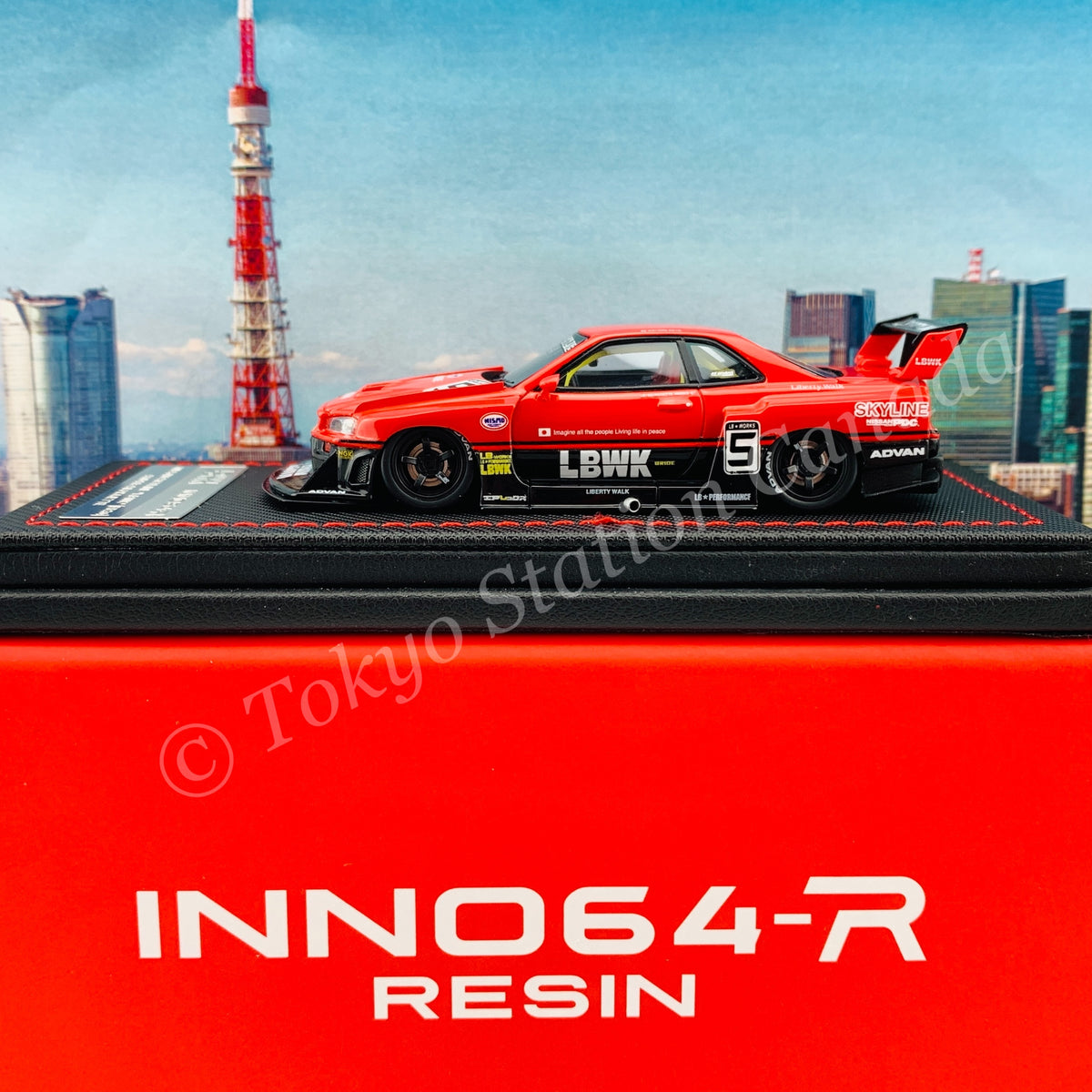 INNO64 LBWK ER34 SUPER SILHOUETTE ミニカー nissan-skyline-lbwk-er34-super