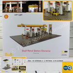 TinyQ Hong Kong Shell Petrol Station Diorama with LED Light BQ8