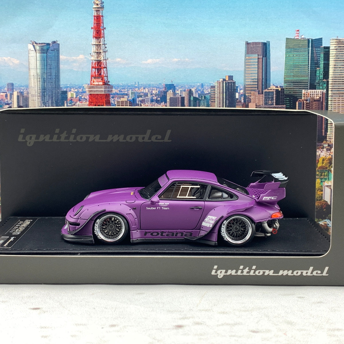 イグニッションモデル RWB 993 ポルシェ ROTANA　1/43 Ignition Model 1/43 RWB 993 Rotana Matt Purple IG2174