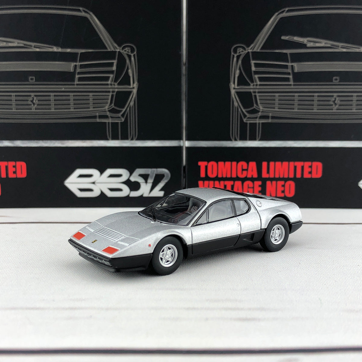 Tomica Tomytec Limited Vintage Neo 1/64 512 BB SILVER