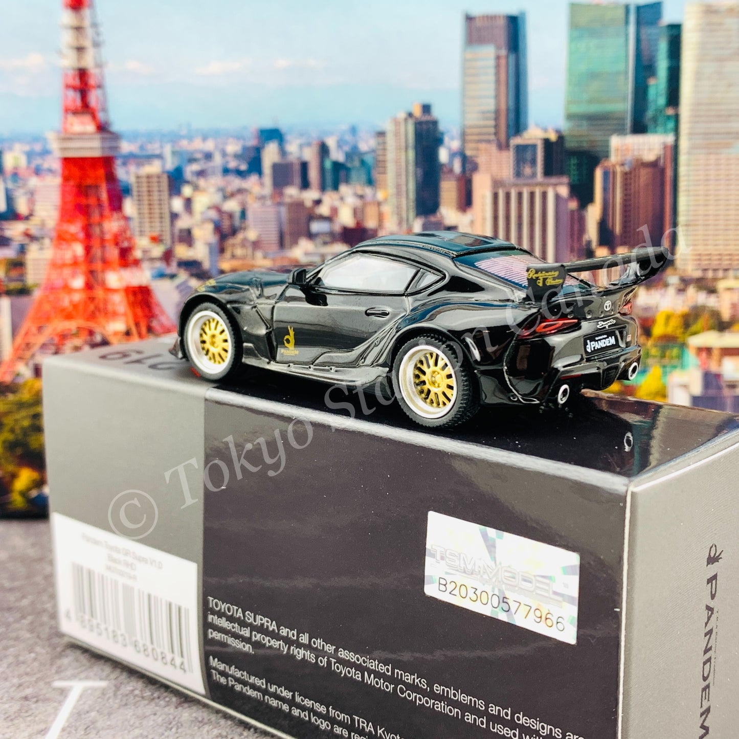 MINI GT 1/64 Pandem Toyota GR Supra V1.0 Black RHD MGT00219-R