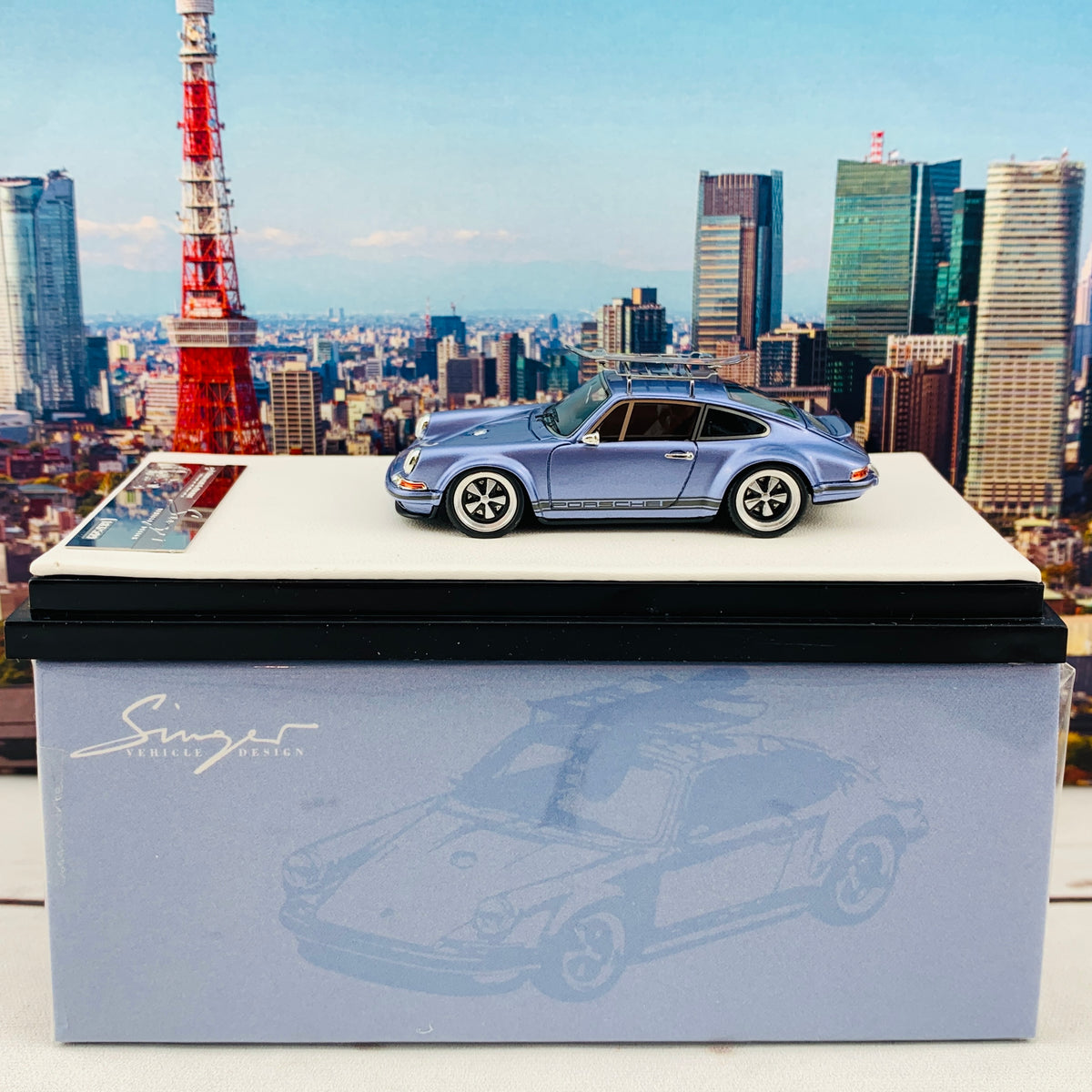 Timothy & Pierre Singer 911 with Luggage Rack & Surf Board