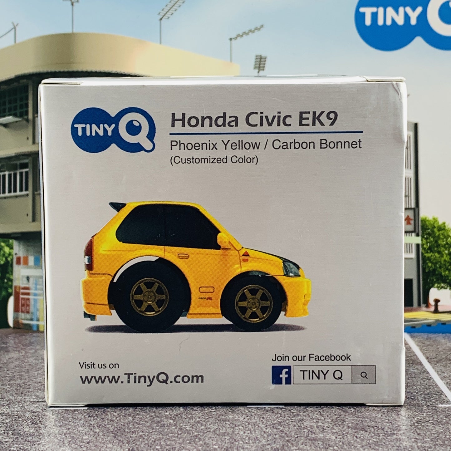 TINYQ Pro-Series 02 - Civic EK9 (Yellow with Carbon Bonnet)