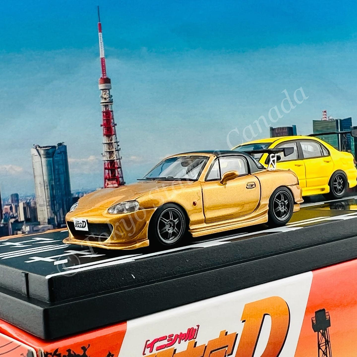 MODELER'S 1/64 Initial D Set Vol.6 Satoshi Omiya Roadster (NB8C) &  Kobayakawa Lancer Evolution VII MD64206