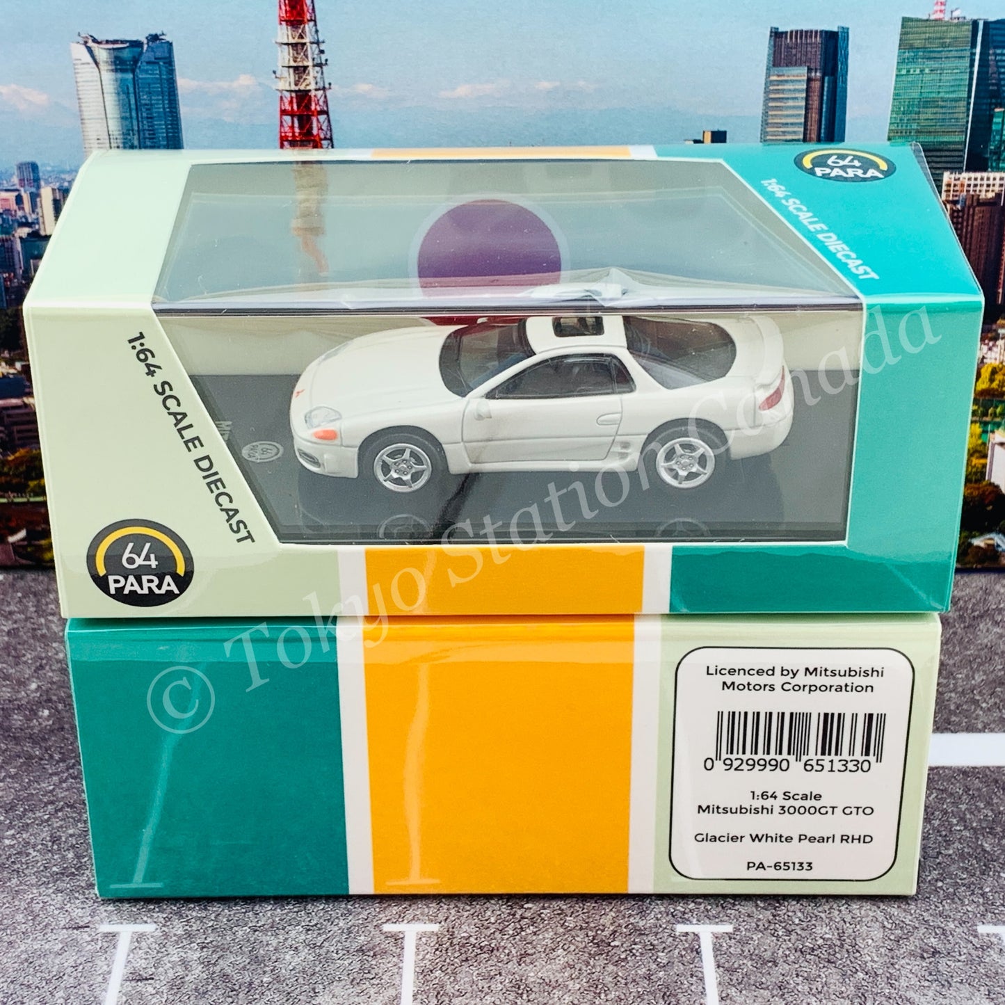 PARA64 1/64 Mitsubishi 3000GT GTO Glacier White Pearl RHD PA-65133