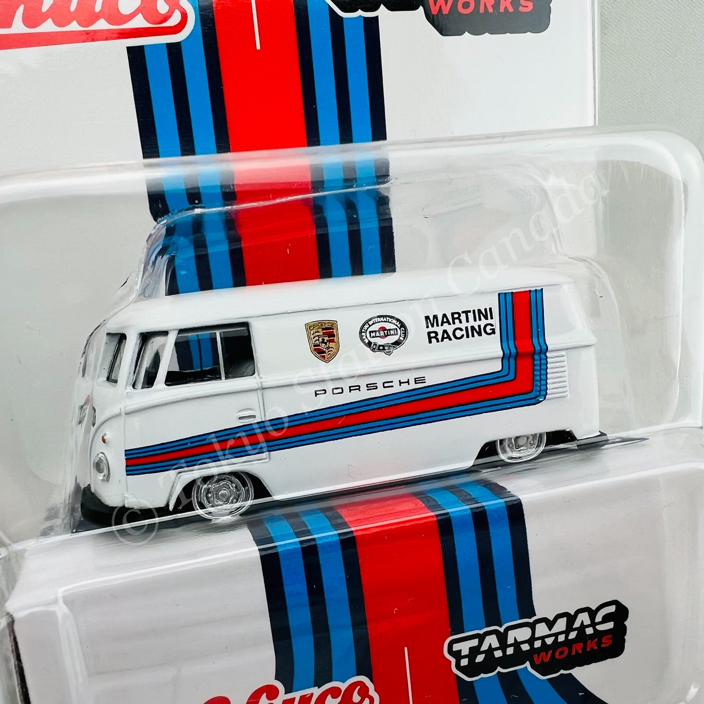Tarmac Works x Schuco 1/64 Volkswagen T1 Panel Van Martini Racing T64S-005-MAR