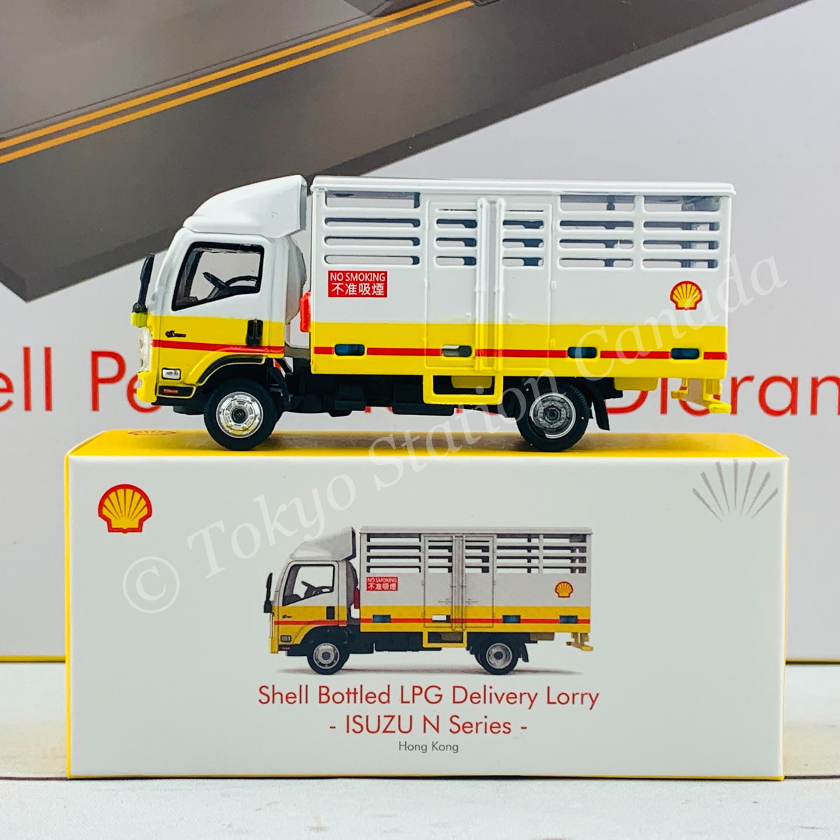 Tiny 微影 Hong Kong Shell Bottled LPG Delivery LOrry ISUZU N Series ATC64926