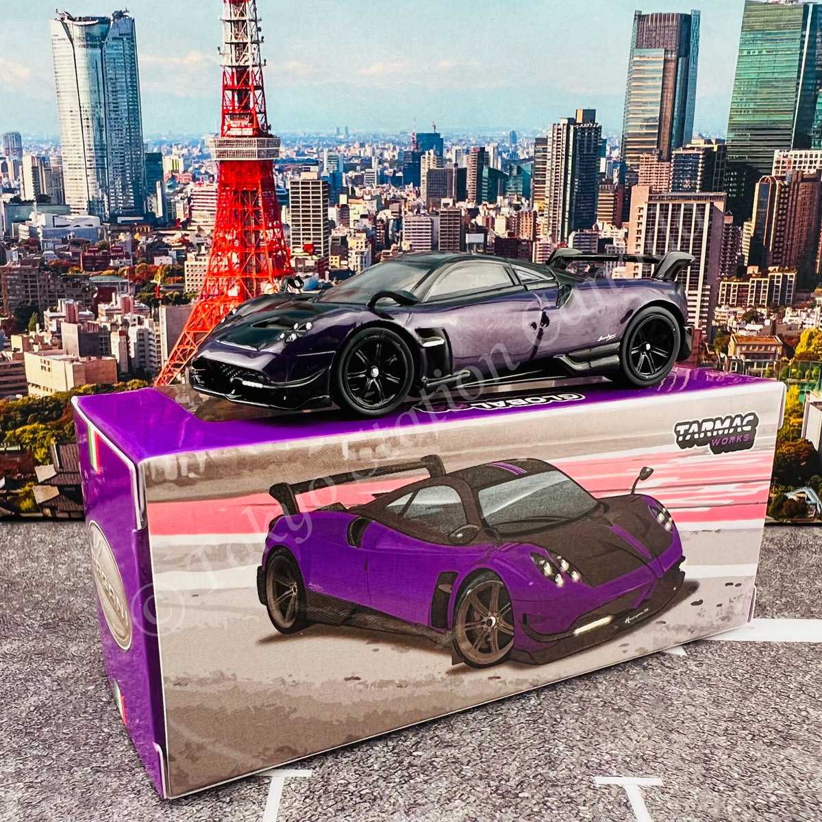 TARMAC WORKS 1/64 GLOBAL64 Pagani Huayra BC Viola PSO Special