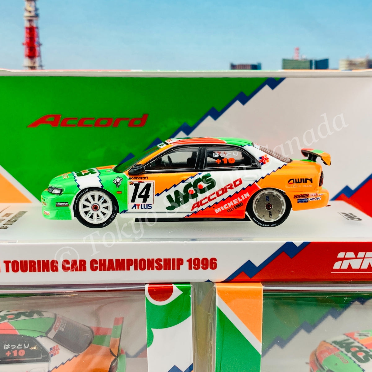 INNO64 1/64 HONDA ACCORD CD6 #14 JACCS JTCC 1996 IN64-CD6-JA96