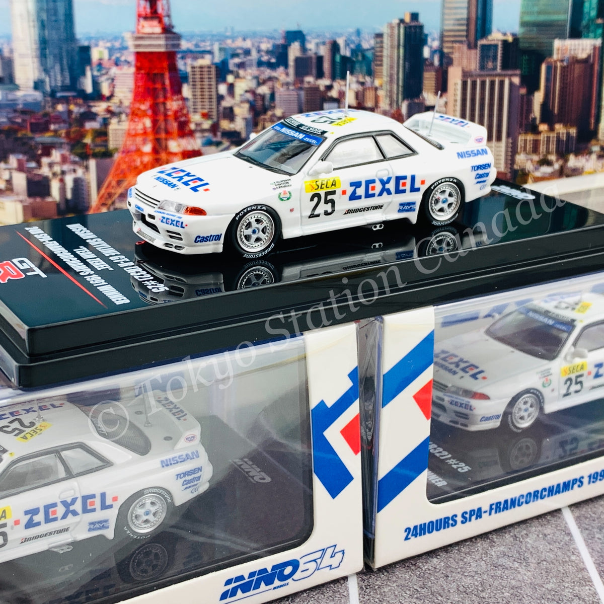 Inno64 Nissan Skyline GT-R R32 Zexel 24 Hours SPA 1991 Winner 1/64 | eBay