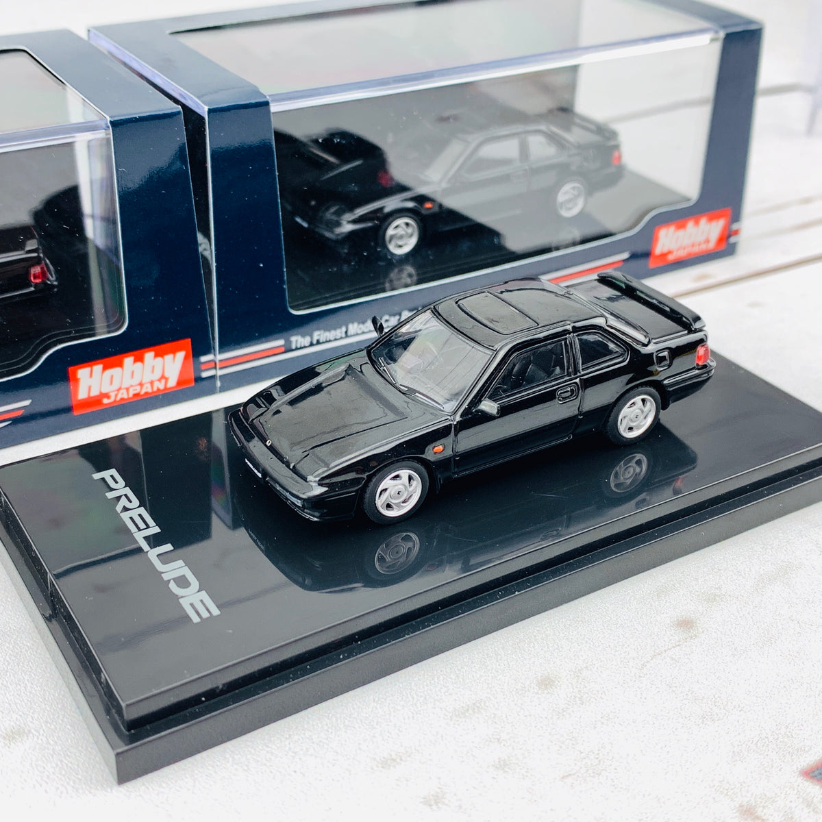 HOBBY JAPAN 1/64 Honda Prelude Si (BA5) 1989 Granada Black Pearl HJ641 –  Tokyo Station