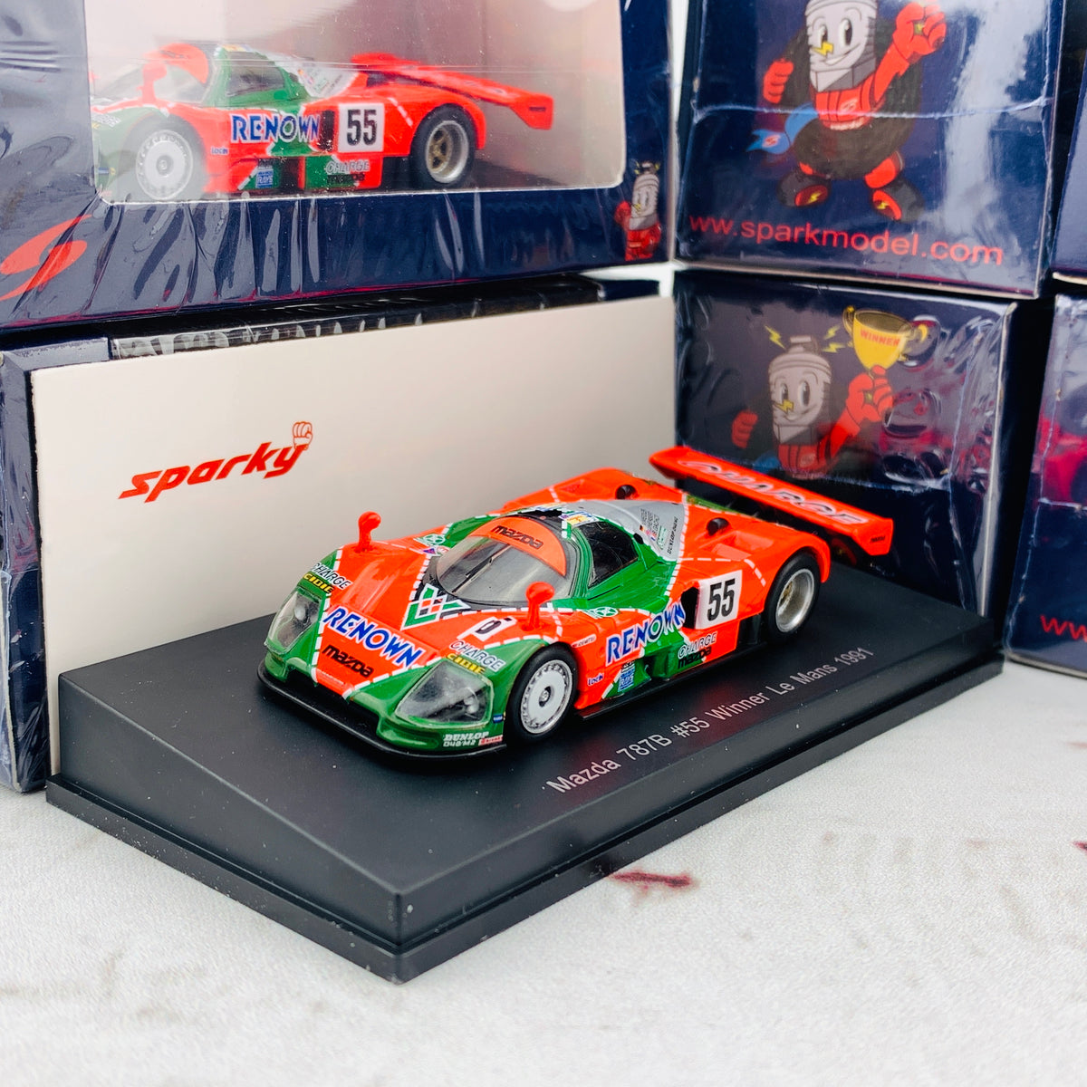 Sparky 1/64 Mazda 787B #55 Winner Le Mans 1991 V. Weidler - J