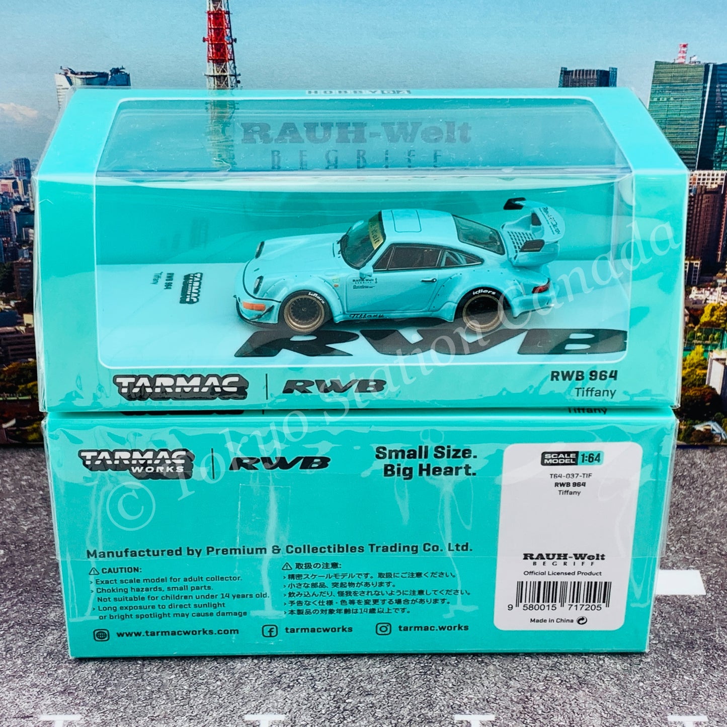 Tarmac Works 1/64 HOBBY64 RWB 964 Tiffany T64-037-TIF