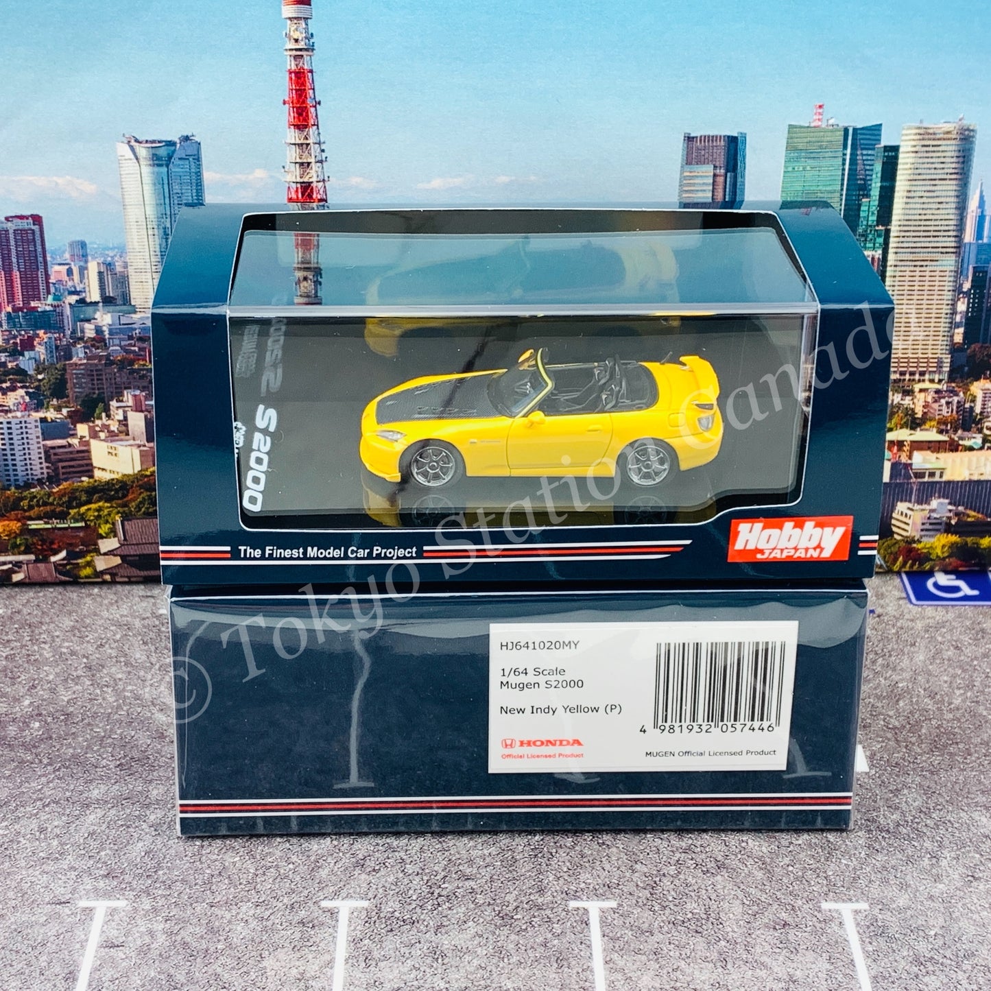 HOBBY JAPAN 1/64 Mugen S2000 Yellow HJ641020MY