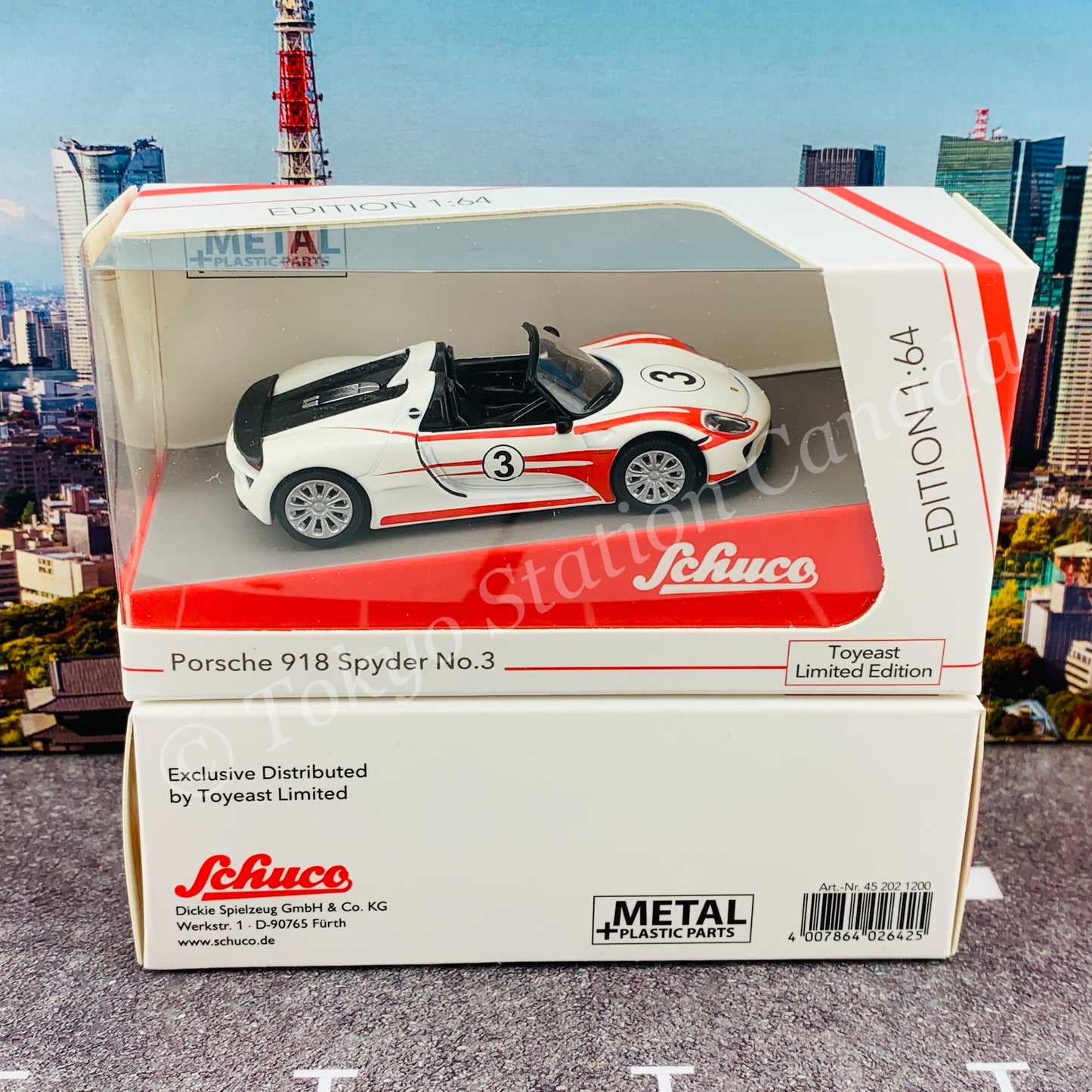 Schuco 1/64 Porsche 918 Spyder No.3 452021200