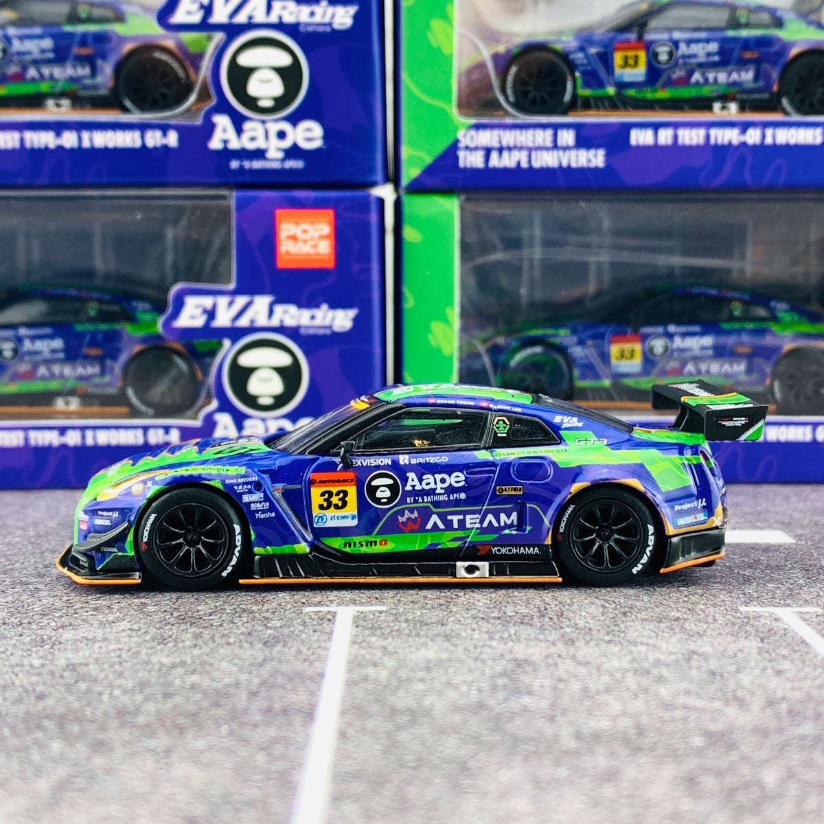 MINI GT　POP RACE　EVA RT　日産GT-R　岡山テストカー MINI GT POP RACE EVA RT 日産GT-R 岡山テストカー - メルカリ