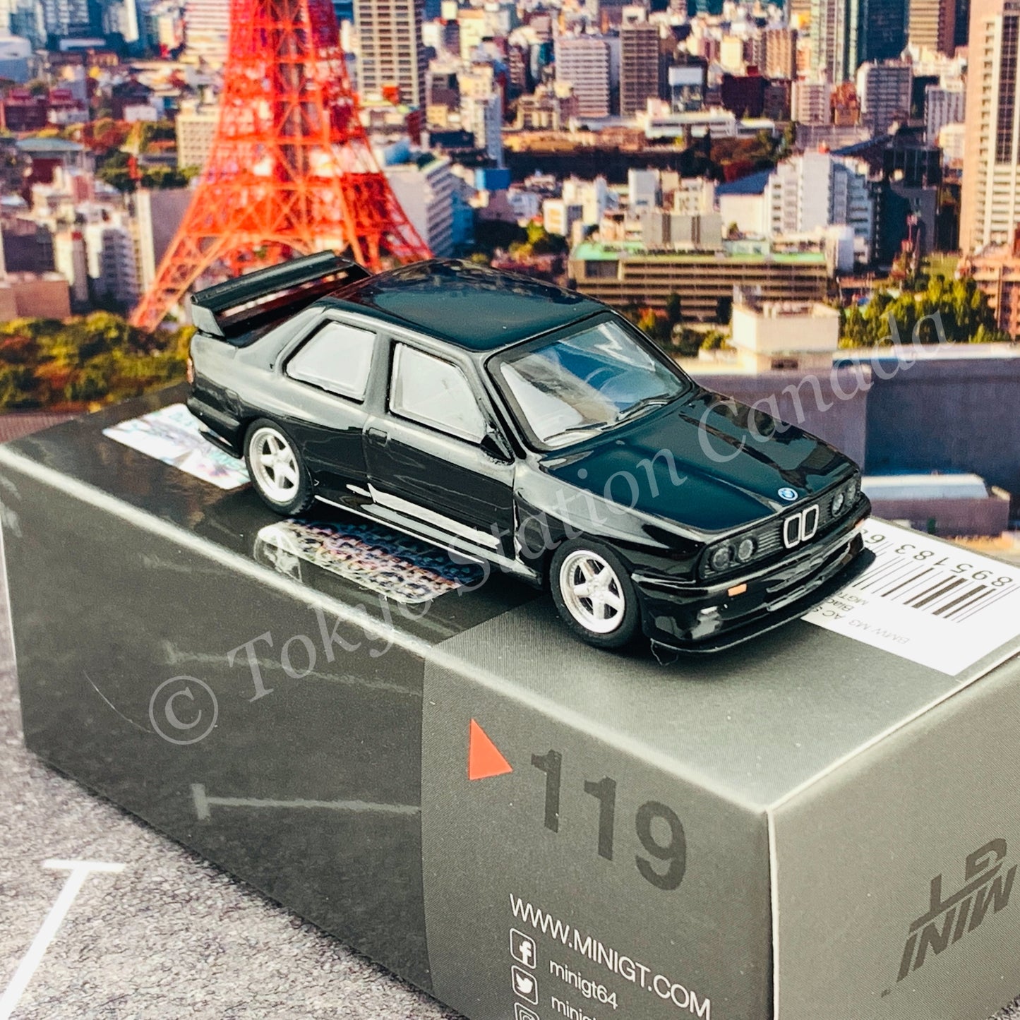 MINI GT 1/64 BMW M3 AC Schnitzer S3 Sport Black LHD MGT00119-L