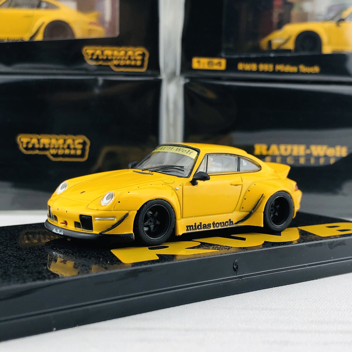 Tarmac Works 1/64 RWB 993 Midas Touch Malaysia Exclusive Model T64-017-MT